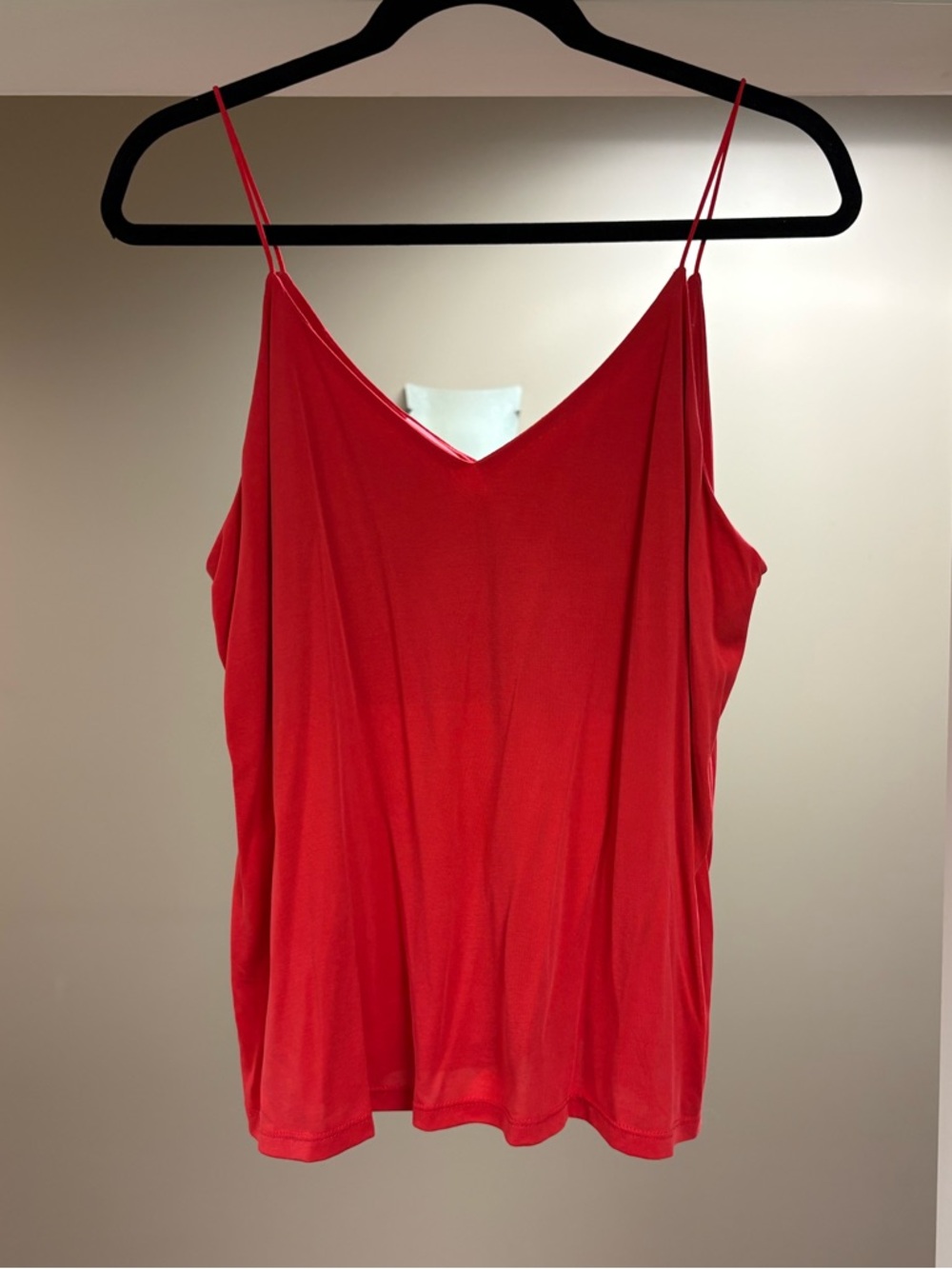 Maurices Women's Red V-Neck Spaghetti Strap Tank Top Size Large